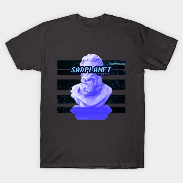 SadPlanetサドプラネット(Neptune海王星のスタンプStamp) T-Shirt by GrounBEEFtaxi